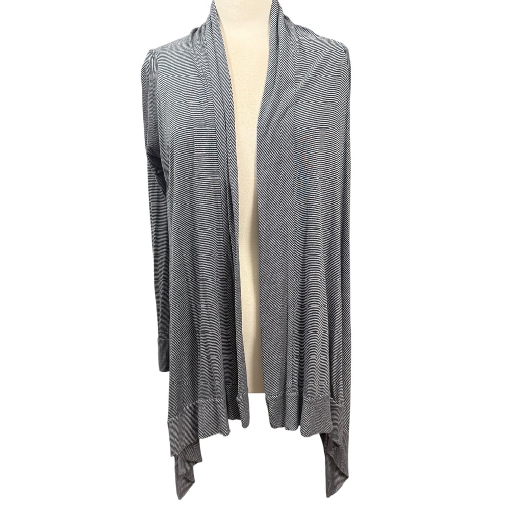 Ted Baker Cardigan Size XS Gray Blue Striped